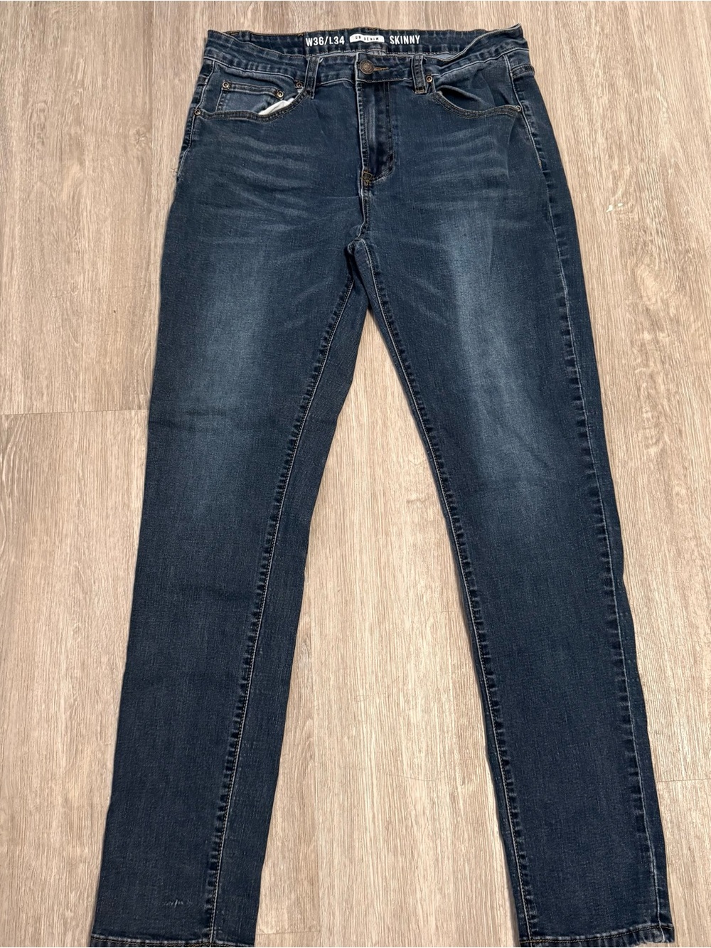 Uh Denim Blue Womens Jeans 36 X 34 Skinny Jeans